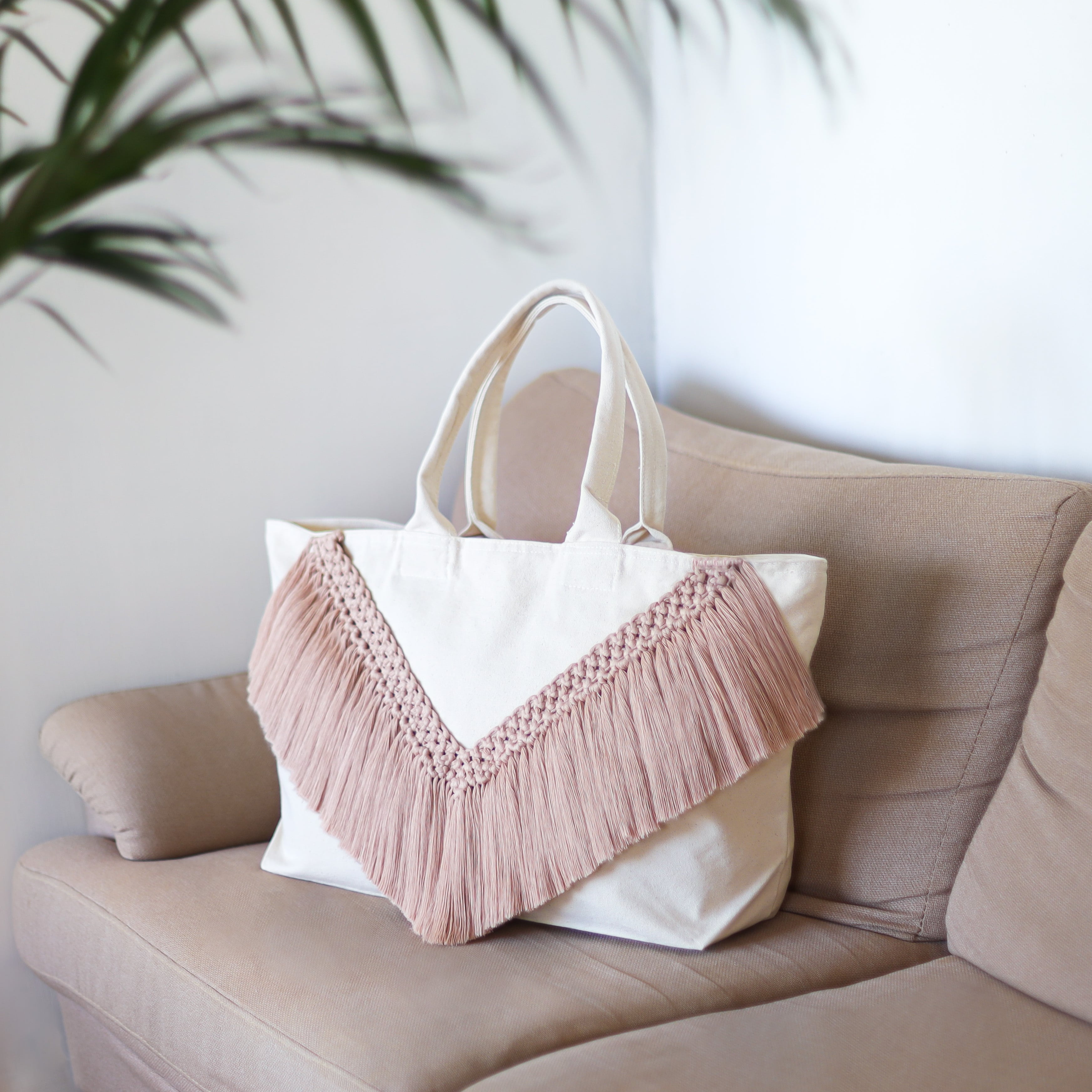Macrame V Fringe Bag L | Sfeemy （スフィーミー）