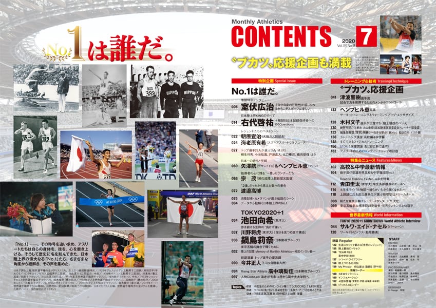 月刊陸上競技2月号(2007年～2019年)