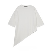 MMF134TEC 裾アシンメトリーTシャツ