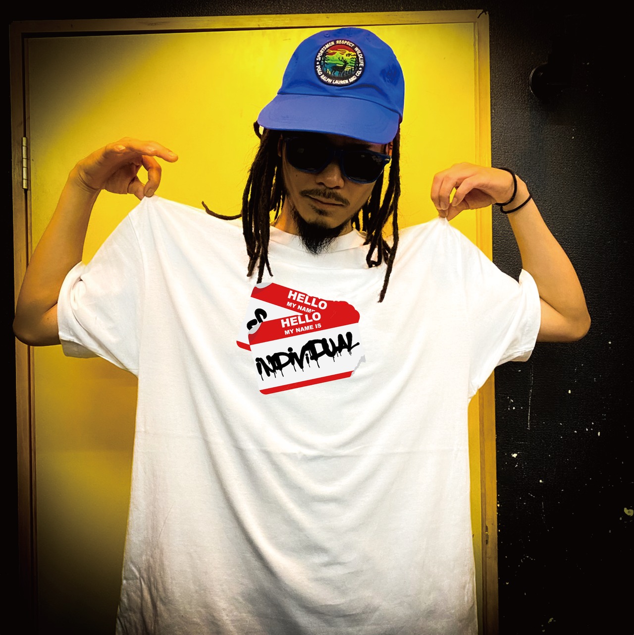 HELLO  mynameis INDIVIDUAL tee black