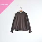NOUVELLES DU PARADIS | ムーコットン フリルハイネック コットン ニット