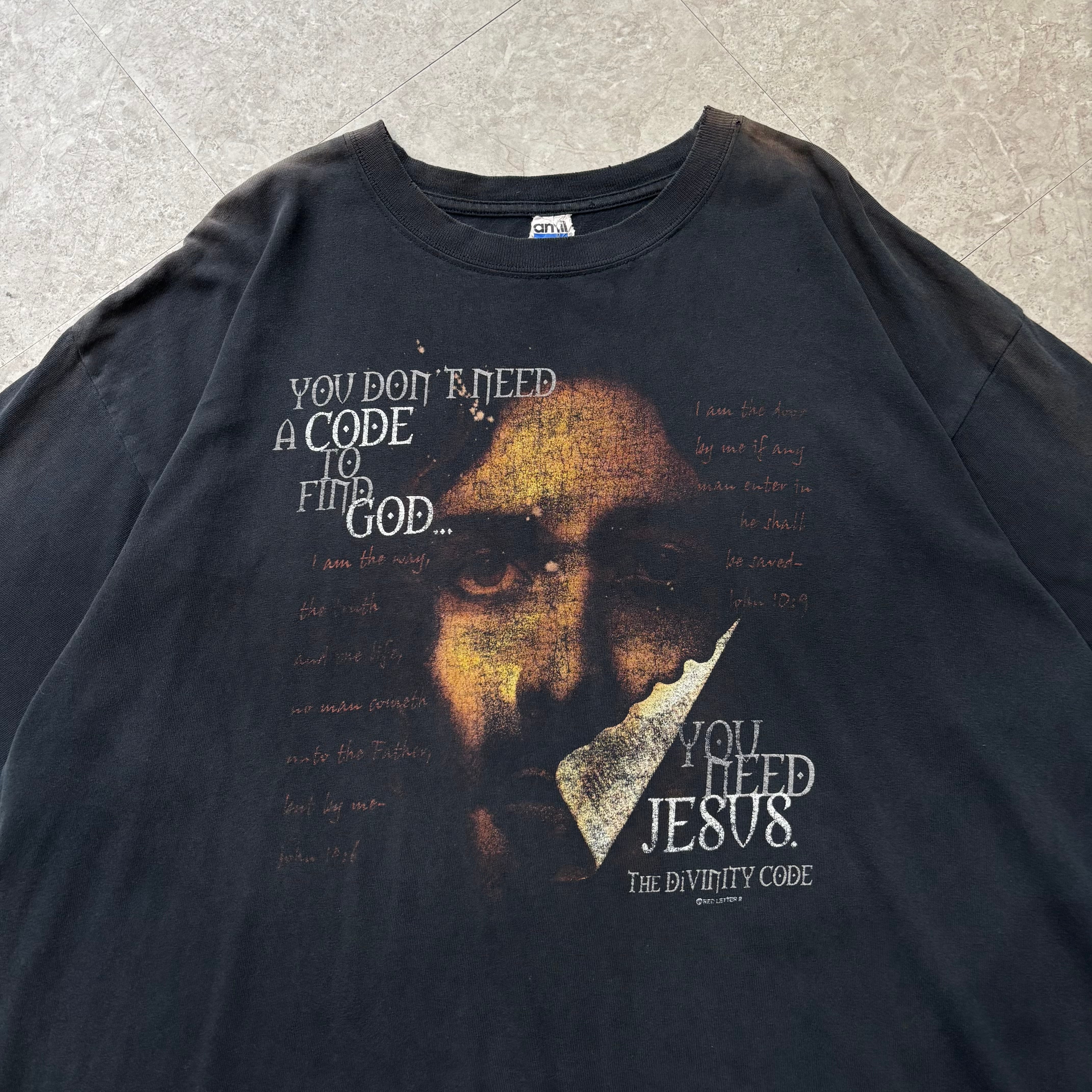 00s Jesus "The Da Vinci Code parody" T-shirt【仙台店】