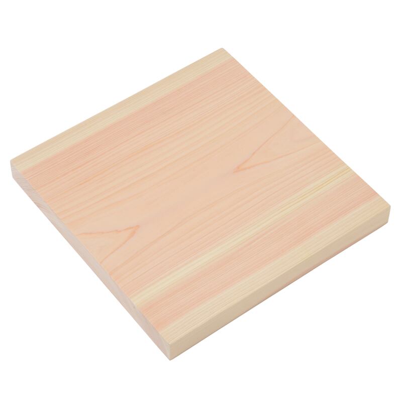 専門店の木製まな板 正方形 360×360×30mm 国産桧・一枚板