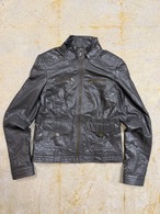 khaki leather jacket