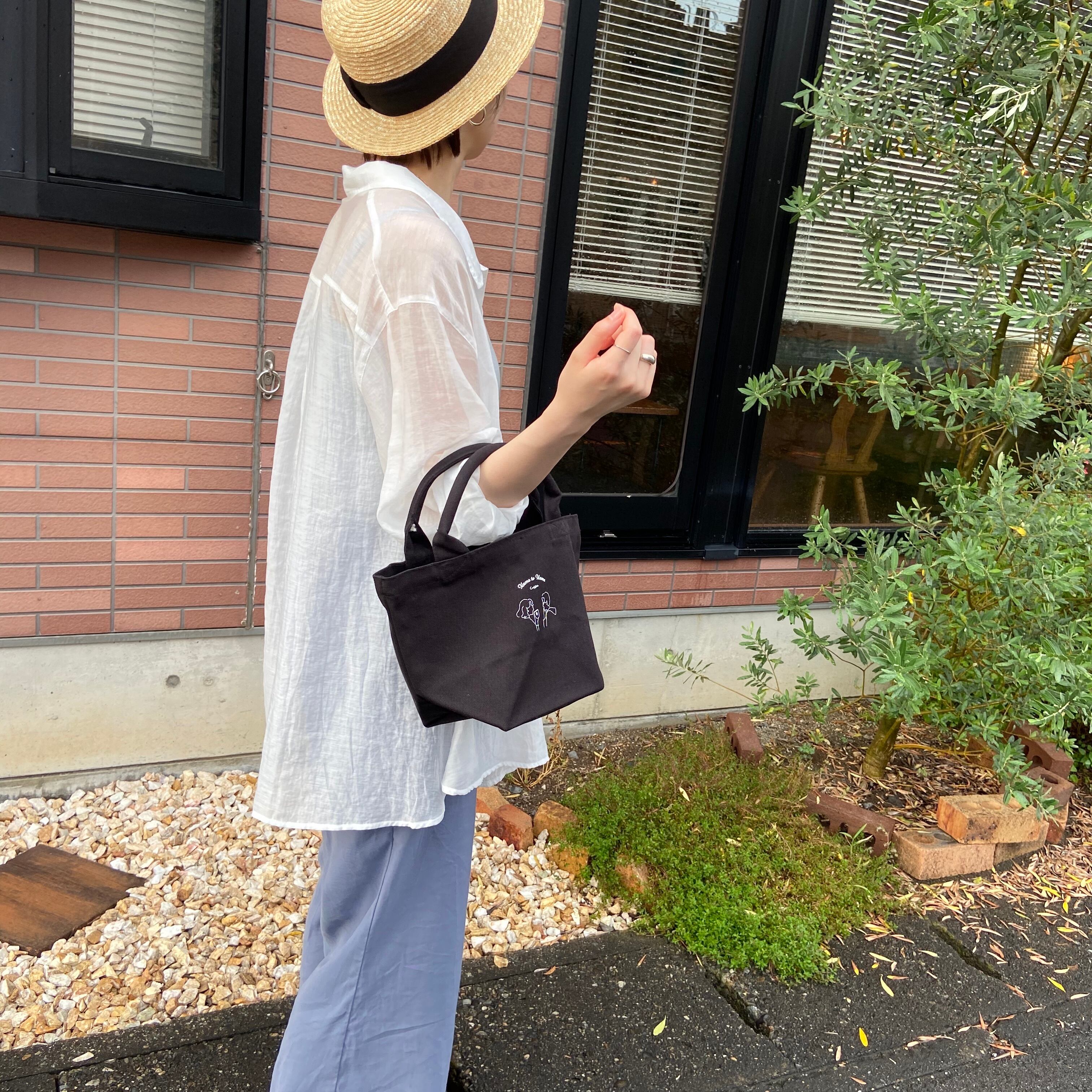 kame to kame オリジナルランチトート / ブラック | 自家焙煎珈琲 かめ