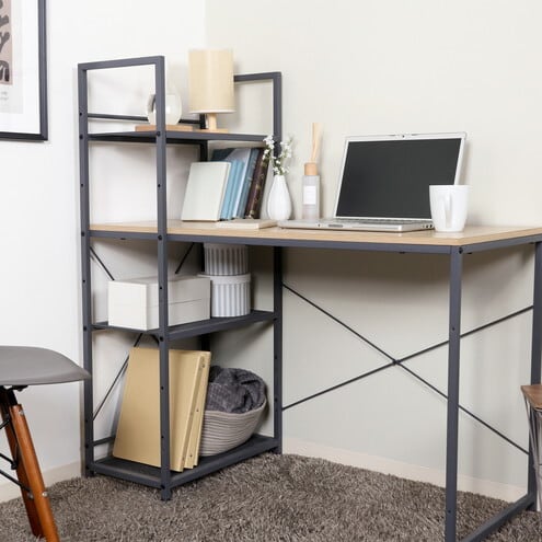 【幅80cm】Bamu 棚付きセンターテーブル　ストーングレー g169014]【幅80cm】Bamu 棚付きセンターテーブル 木製テーブル