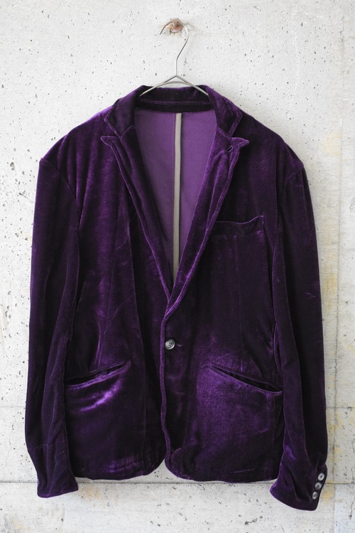 Purple velour jacket