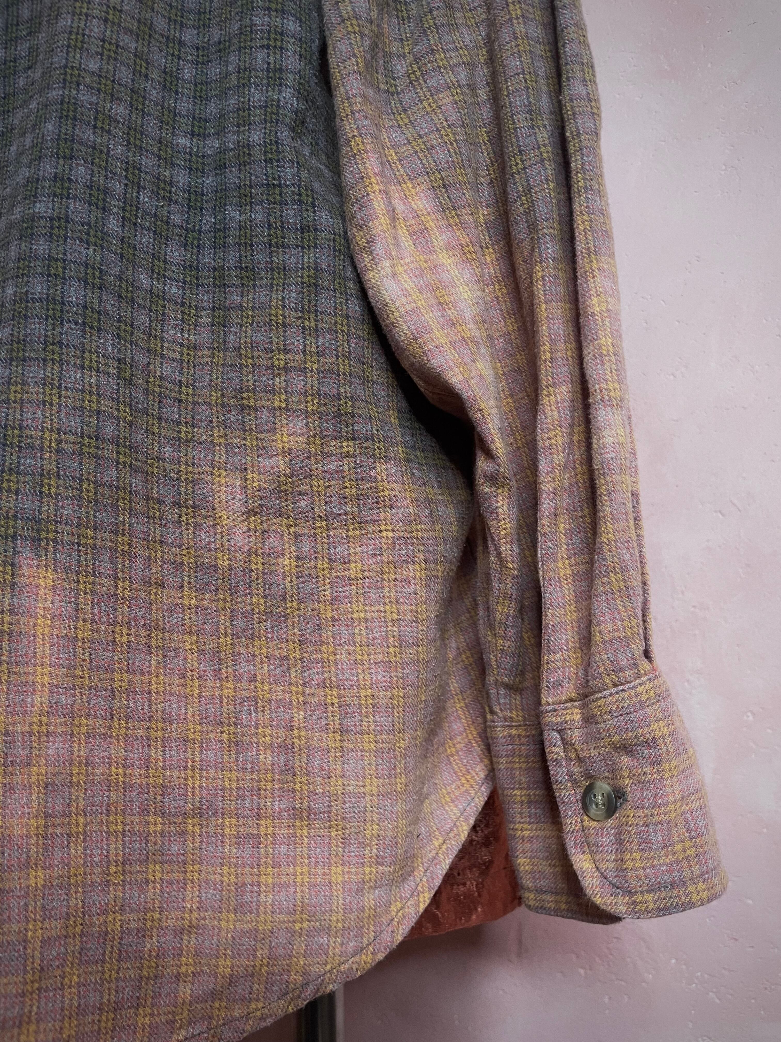 used bleach flannel shirt