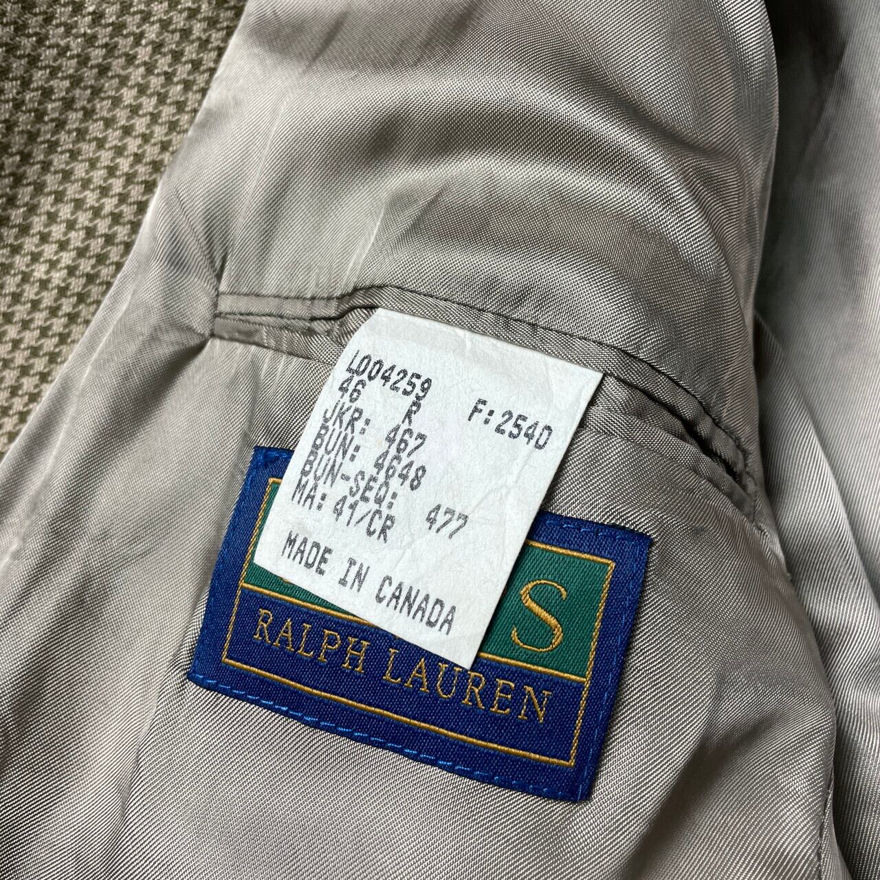 90年代 カナダ製 CHAPS Ralph Lauren チャップスラルフローレン