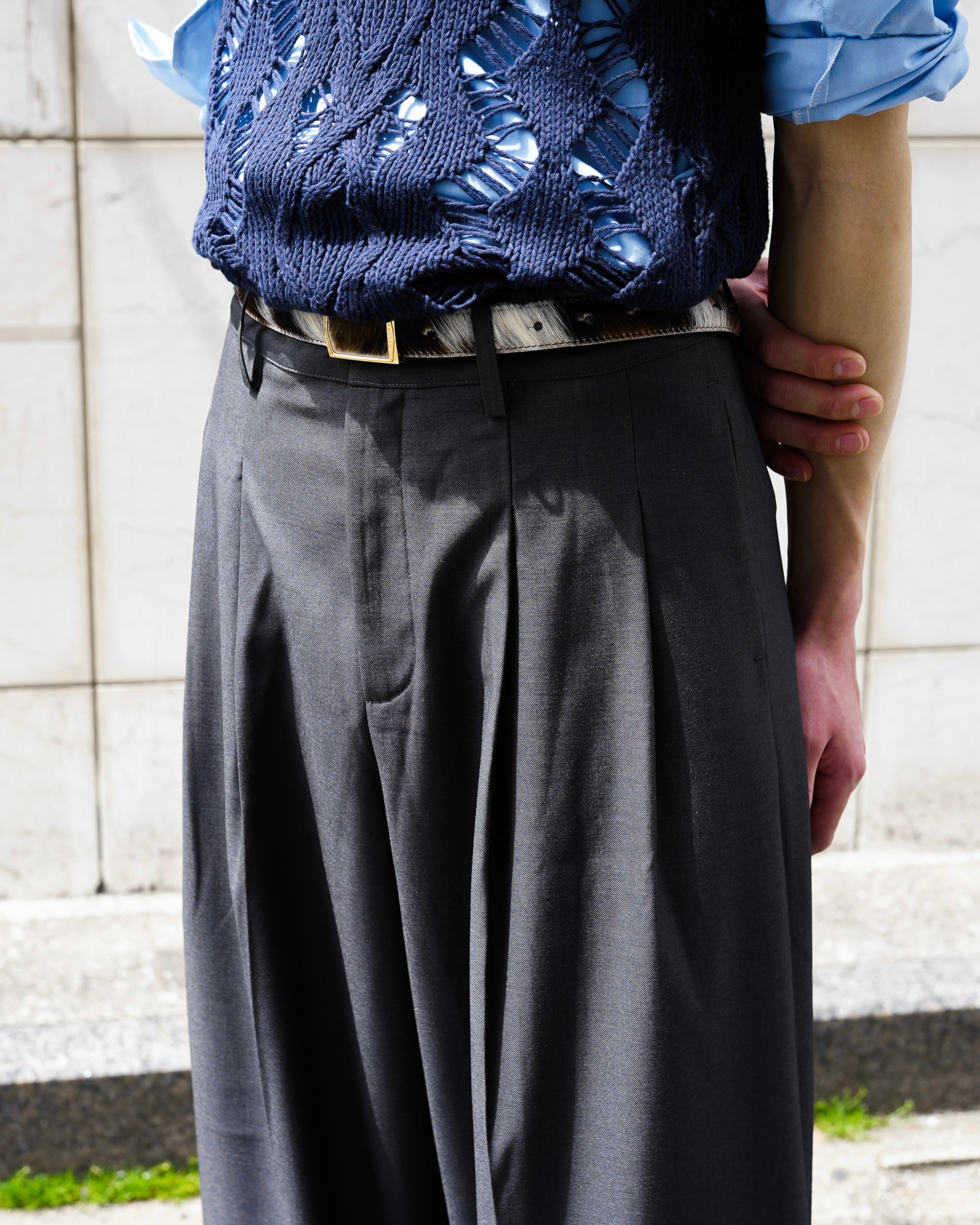 Hype】two tuck wide trousers | hypeofficial