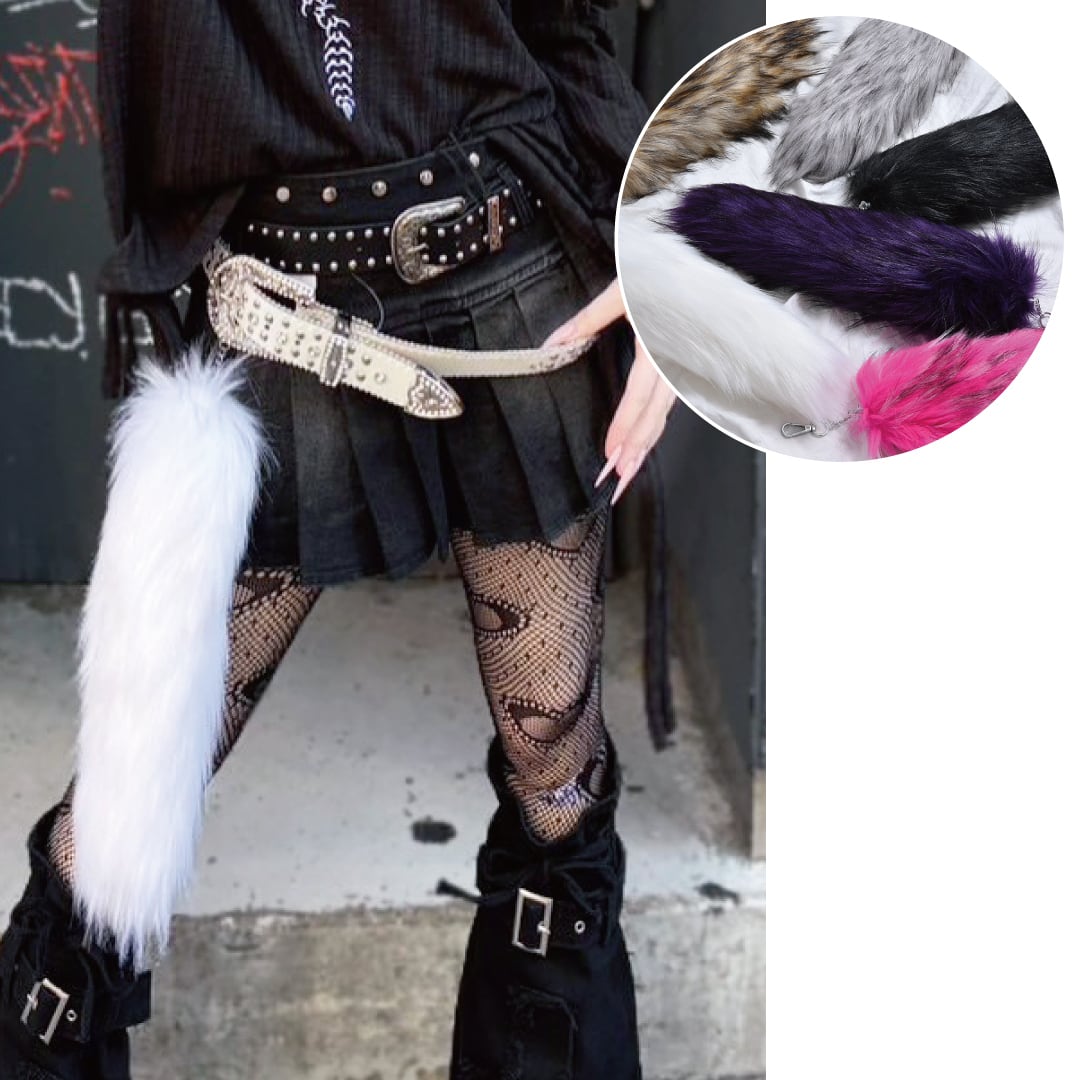 6色展開☆ボリュームファーしっぽチャーム | VOLCAN&APHRODITE