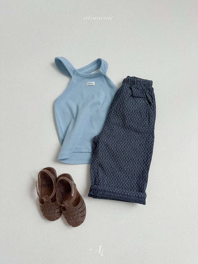 〘予約〙atomeme / Rene Rib Halter-neck Top