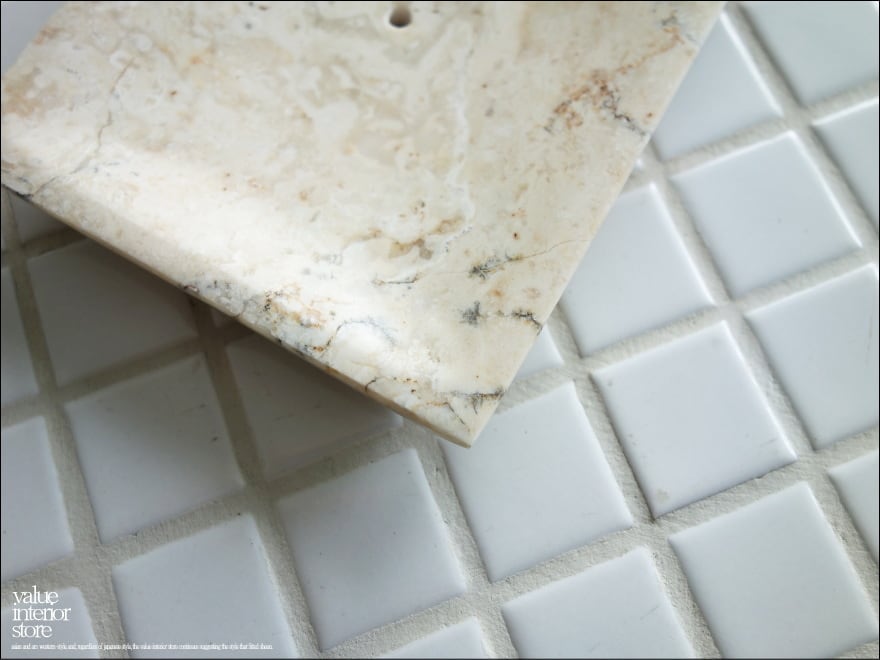 大理石ソープディッシュIV 石鹸置き 自然石 天然石 手作り 天然大理石