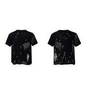 ダメージニット クロスストーンTシャツ(N00002)