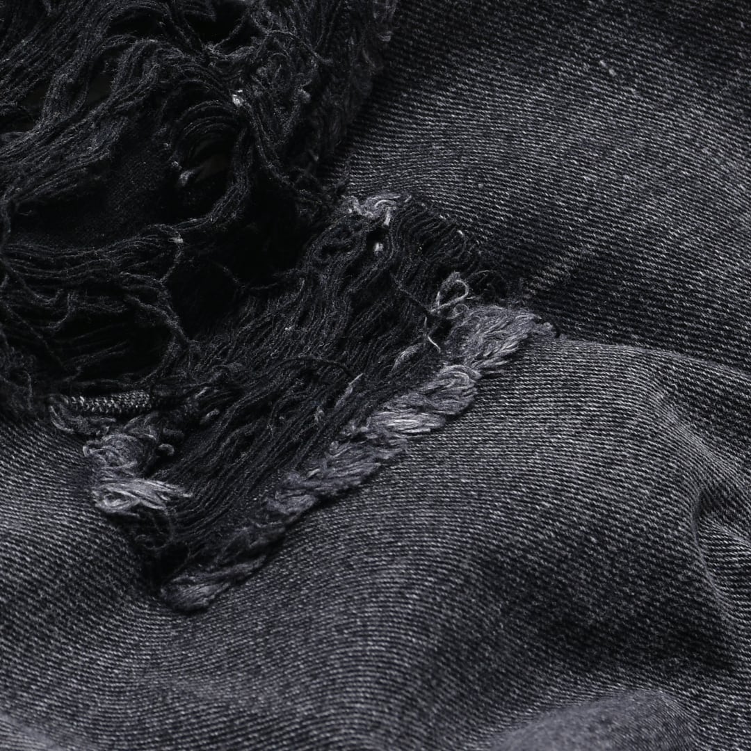 ブラックダメージ ワイドデニムパンツ | VOLCAN&APHRODITE 公式通販