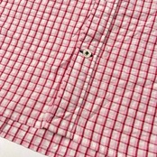 TOMMY HILFIGER トミーヒルフィガー チェック柄 シアサッカー BD 半袖シャツ サイズ L /ピンク/メンズ