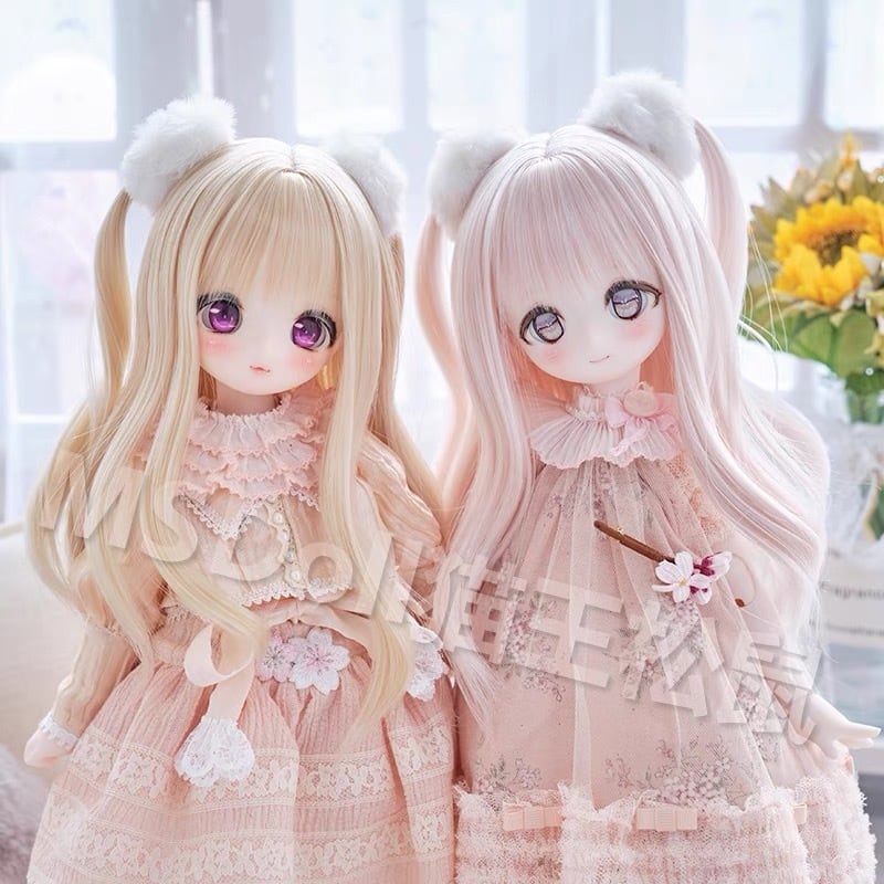 全5色！セットウィッグ BJD 1/3 1/4 1/6 MDD KUMAKO かつら 耐熱