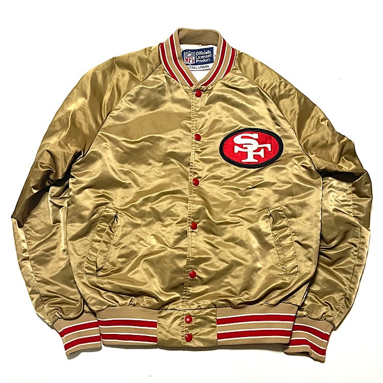 80s 90s NFL 49ers ウール スタジアムジャケット スタジャン