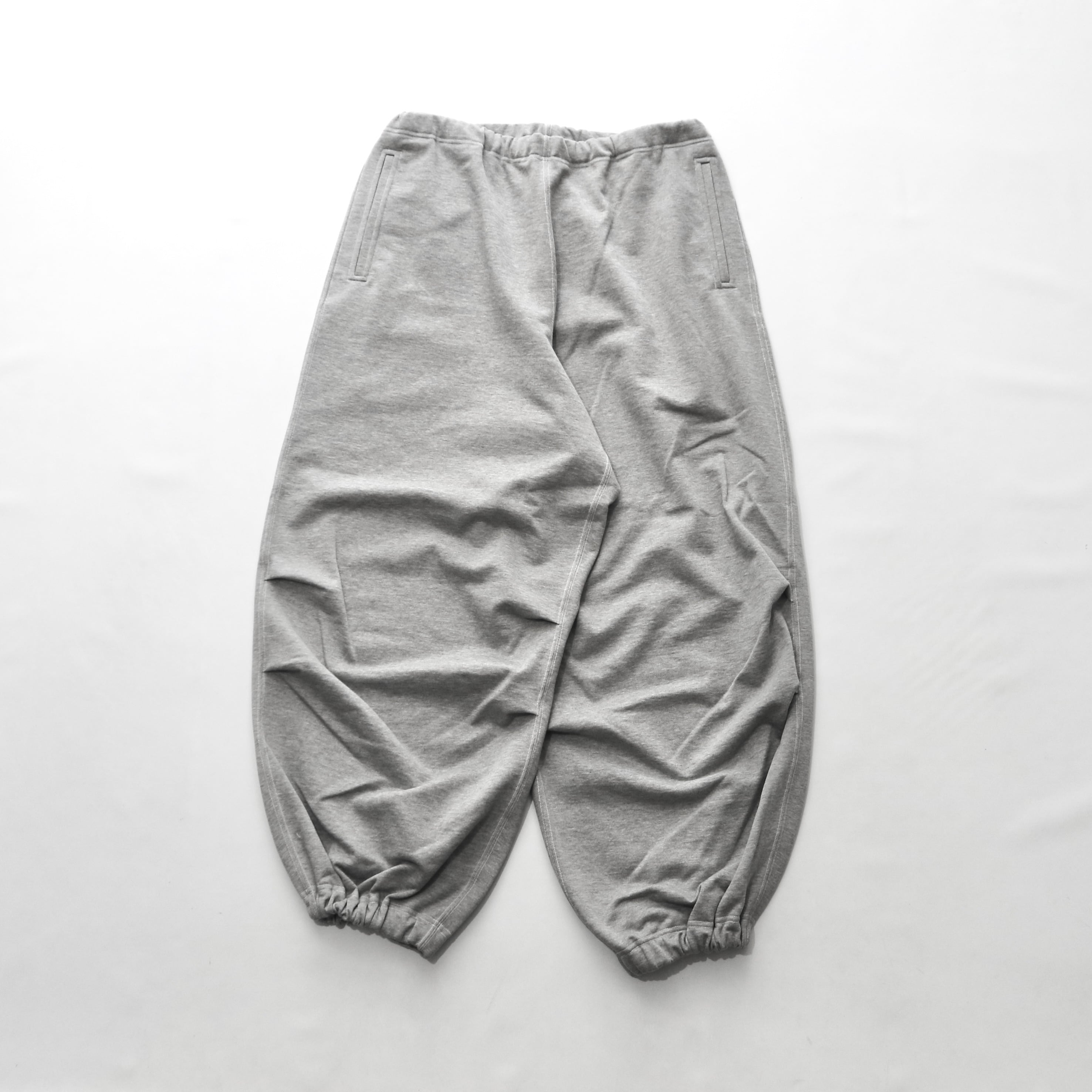 HAVERSACK ハバーサック】HIGH GAUGE FLEECY STITCH WIDE TRACK PANTS