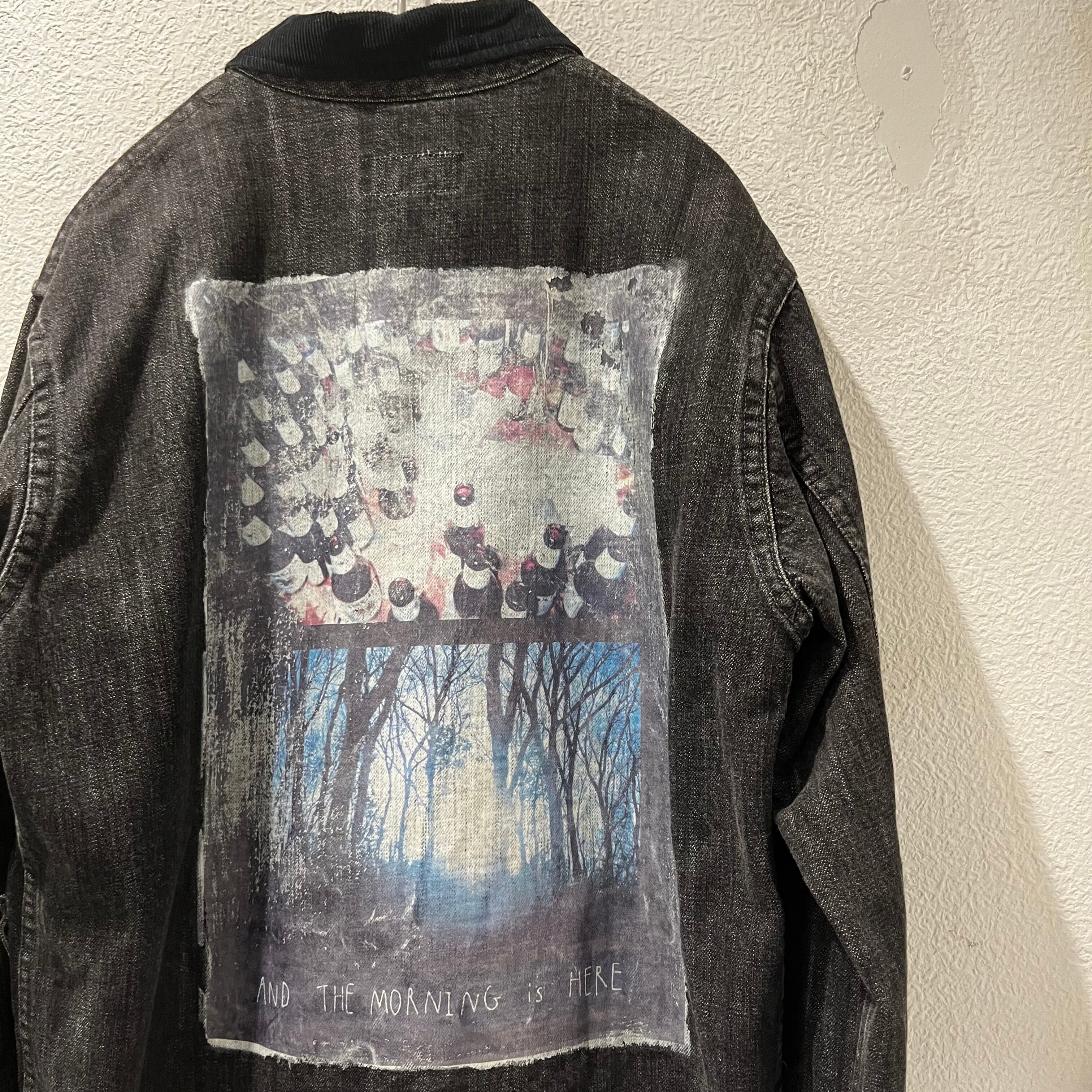 VAINL ARCHIVE CHILL ヴァイナルアーカイブチル バックプリント デニムジャケット メンズ sizeM ブラック系(画像参照)【表参道t10】 | ブランド古着Brooch powered by BASE VAINL ARCHIVE CHILL ヴァイナルアーカイブチル バックプリント デニムジャケット メンズ sizeM ブラック系(画像参照)【表参道t10】 | ブランド古着Brooch powered by BASE