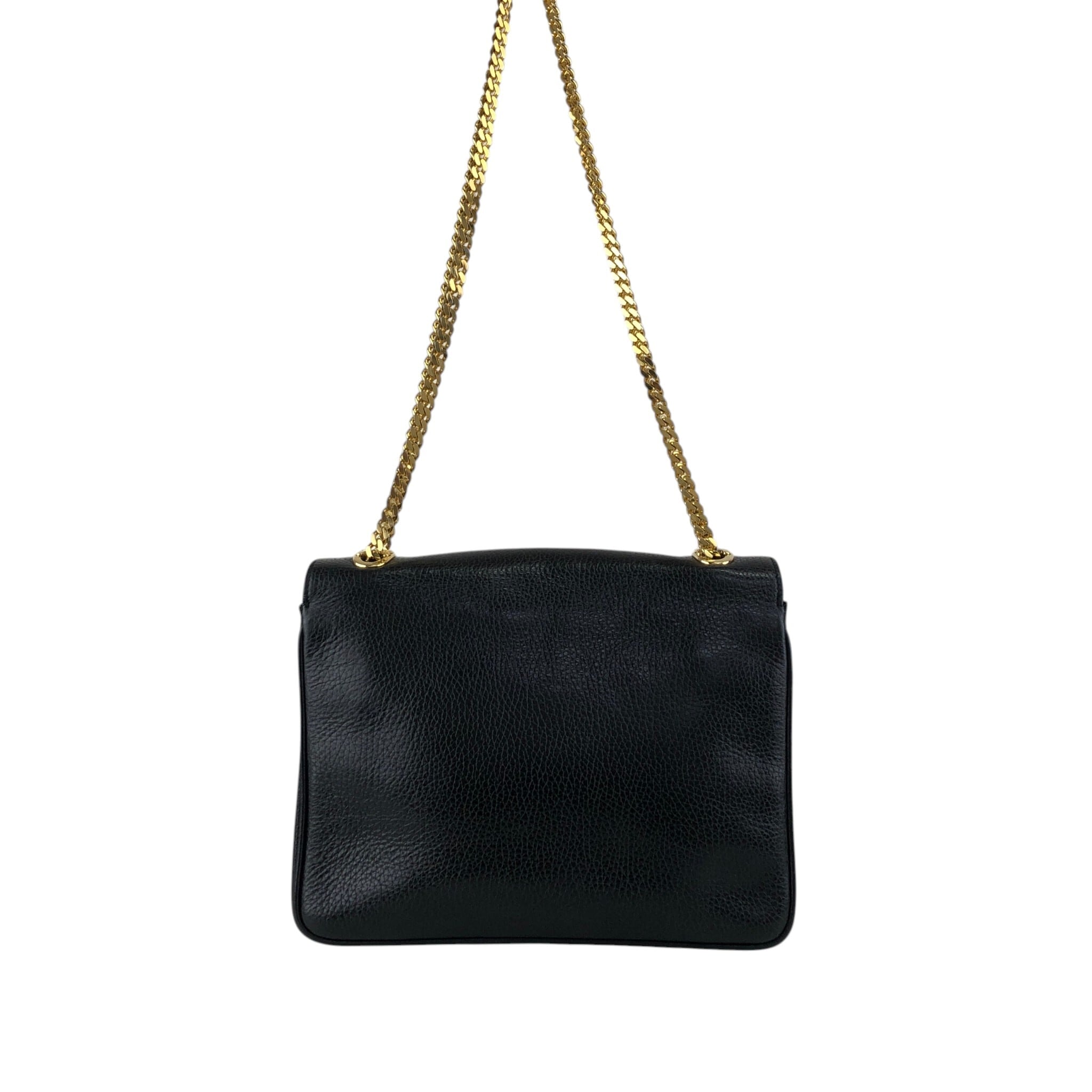 CELINE セリーヌ ショルダーバッグ ブラック トリオンフ レザー