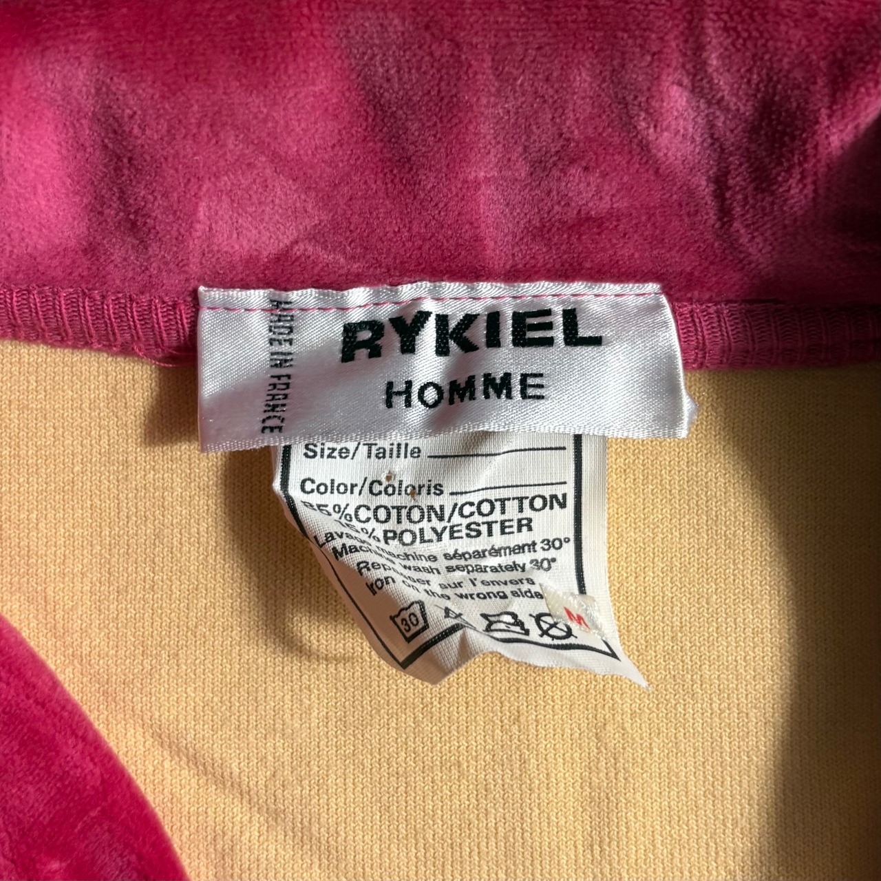 vintage RYKIEL HOMME bicolor velour set-up