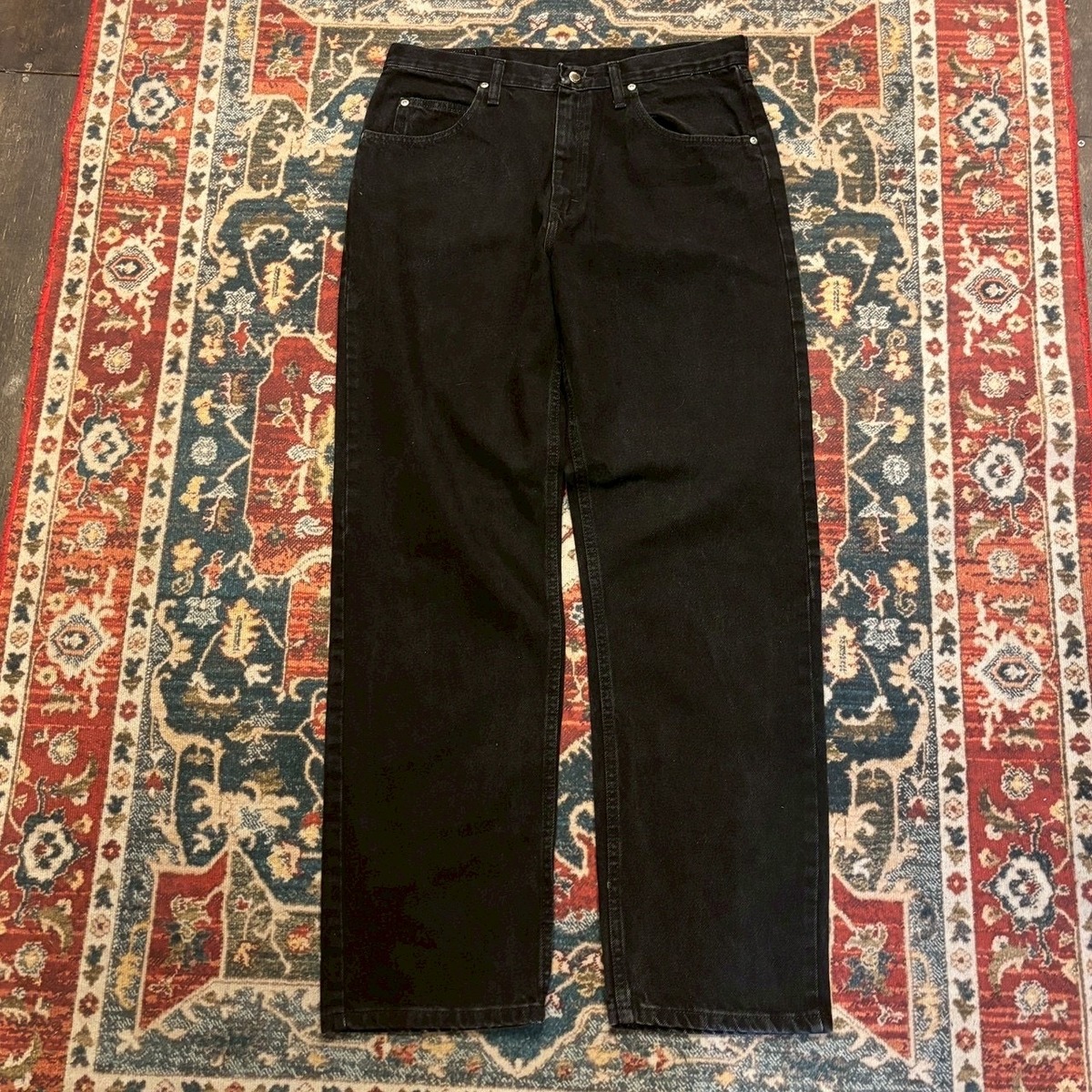 00s Wrangler ラングラー ブラックデニム W34 L32 W84cm 97601CB 