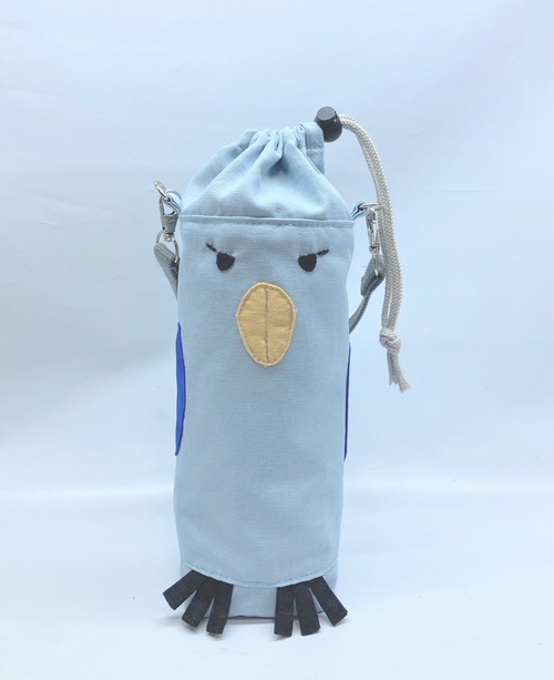 ハシビロコウ　ペットボトルホルダー　哺乳瓶ポーチ｜とりさん工房ーかわいいハンドメイドポーチ