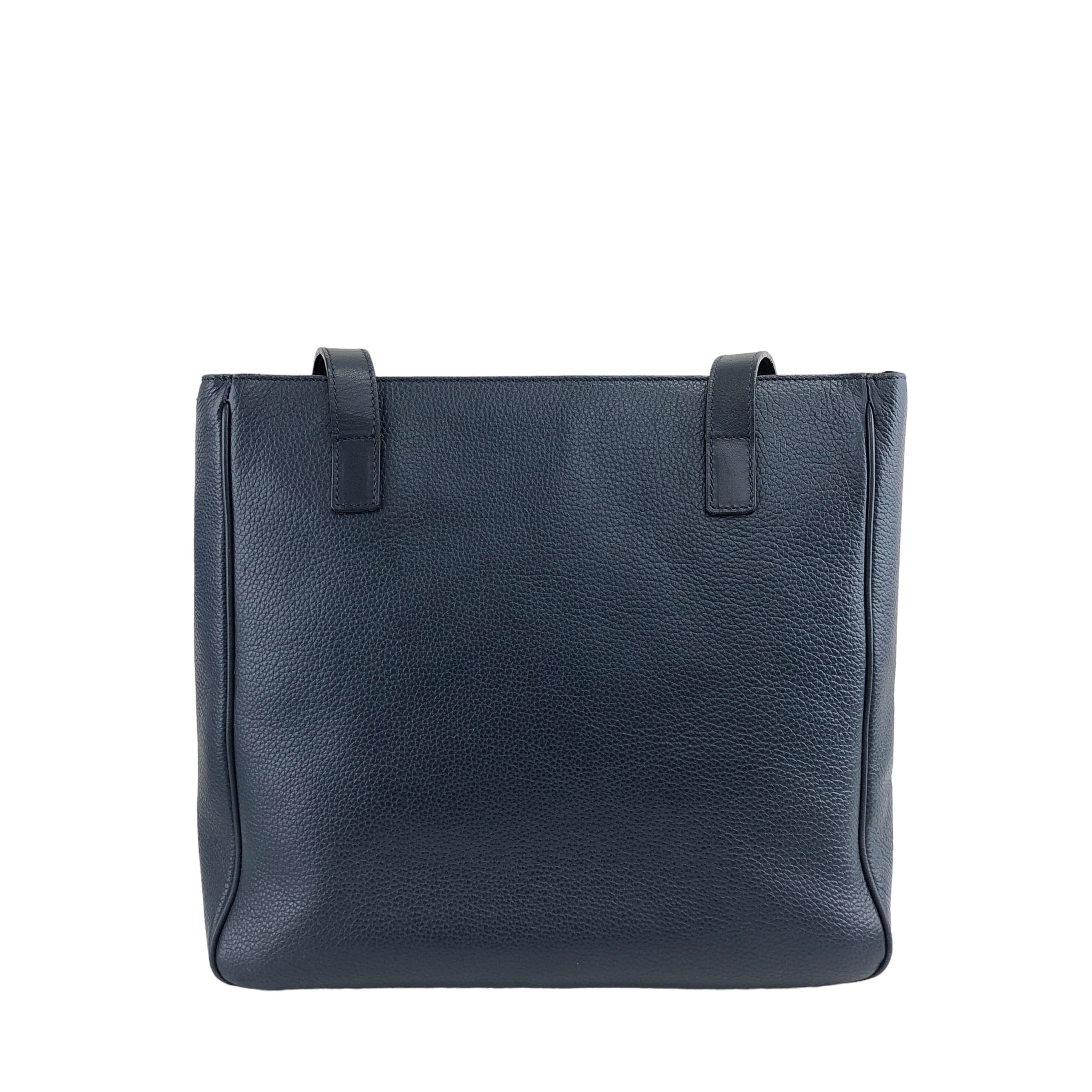 CELINE セリーヌ トートバッグ ネイビー レザー vintage ヴィンテージ