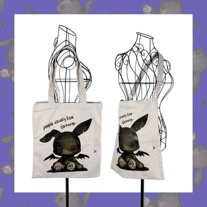 【NieR】内ポケット付き3WAY TOTE BAG【DEVIL RABBIT】tote4 ニーア バッグ ストリート サブカル 地雷系  ユニセックス