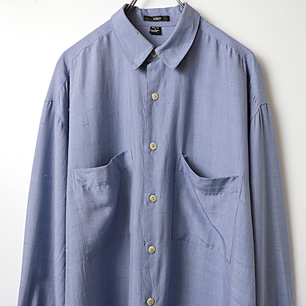 Dead stock 90s phiz シルク 長袖 シャツ grape | khaki select clothing