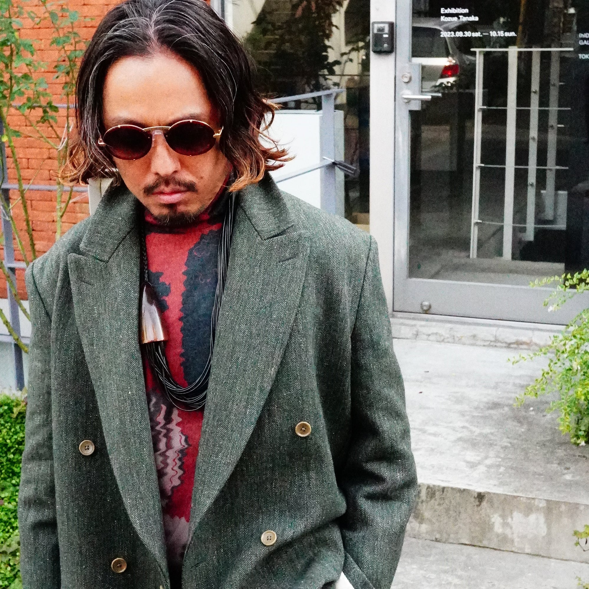 HAVERSACK / Wool Linen Herringbone Tweed Double Breasted Jacket | ARCD