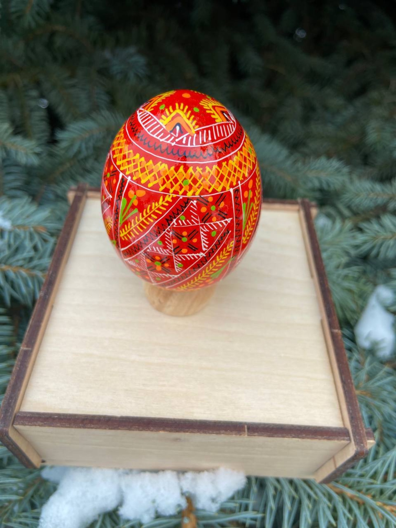 装飾用プィサンカ（イースターエッグ）with stand　コロミヤ博物館モデル - 2