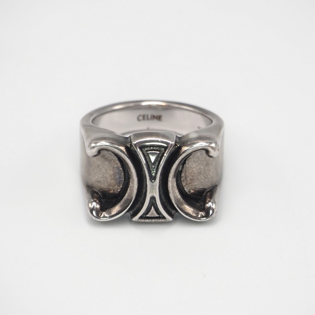 【現行品】CELINE 約18号 サンオノフレ チャンキー トリオンフ リング セリーヌ