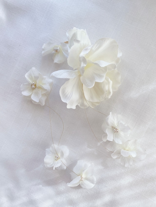 布花《咲華》ivory silk