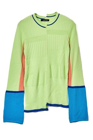 アウラアイラ AULA AILA OFF-CENTER RIB KNIT