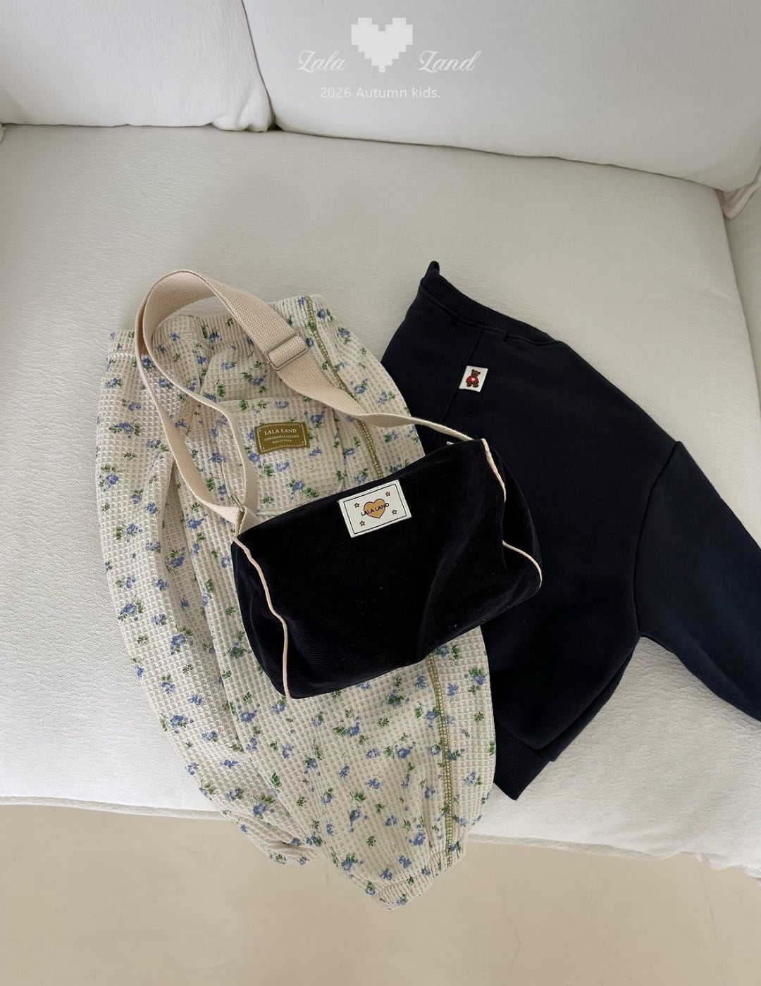 送料無料【予約】/ kids クロッフルジョガーパンツ /lalaland