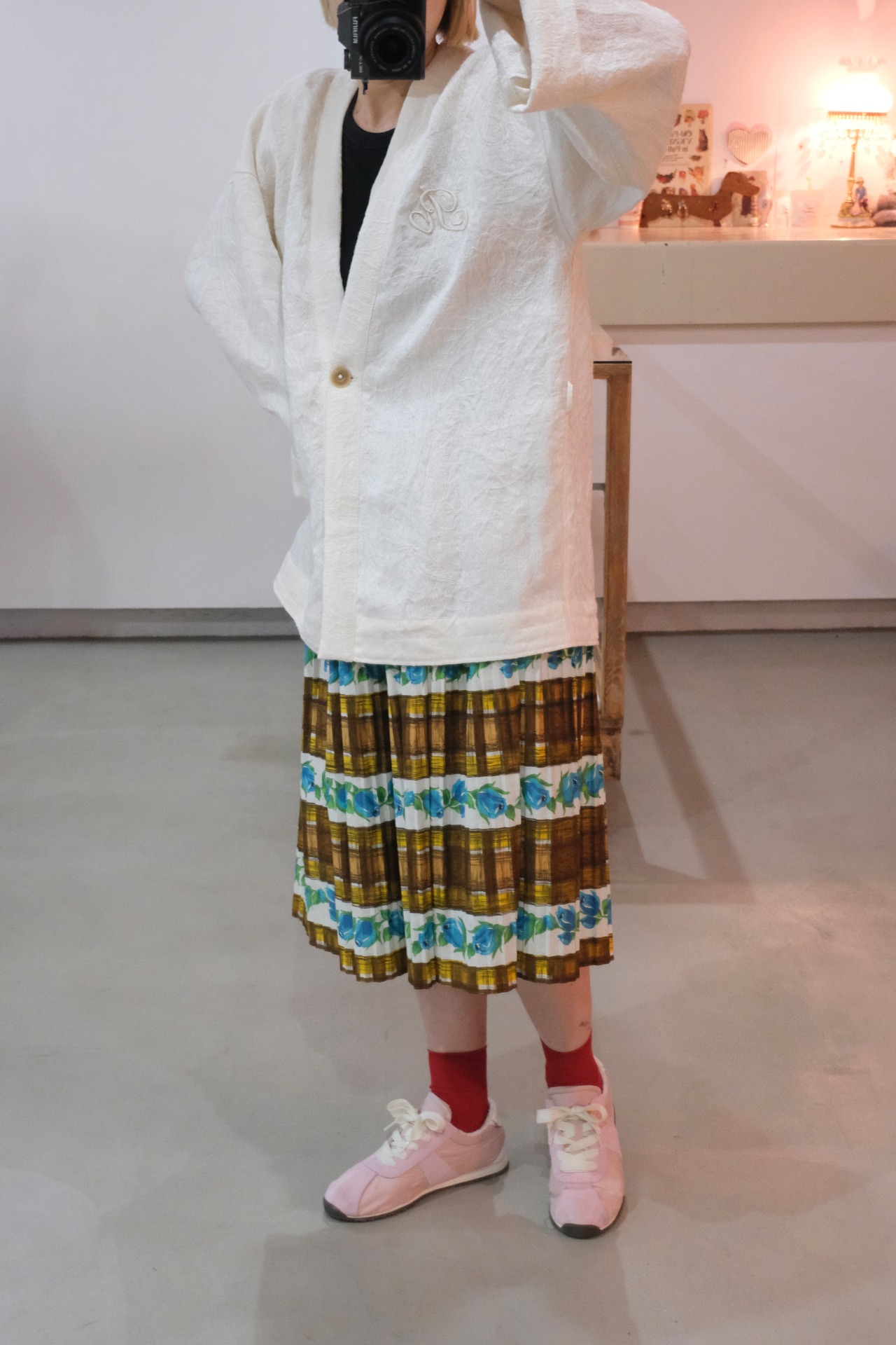 【suie】Linen Jacquard Gown／リネンジャガードガウン