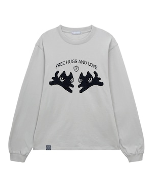 [hug your skin] Hugging long sleeve (gray) 正規品 韓国ブランド 韓国ファッション 韓国代行 日本 店舗 hugyourskin hug ハグユアスキン