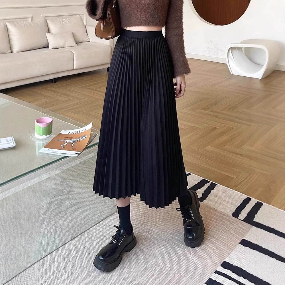 148cm〜 スタイリッシュプリーツスカート