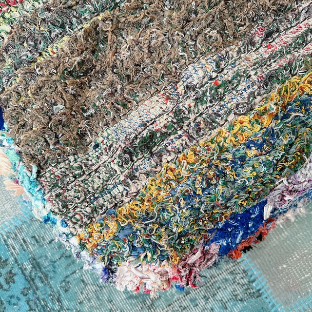 モロッコ ヴィンテージプフ CP002 | ブジャド フロアクッション | 55cm × 55cm × 20cm