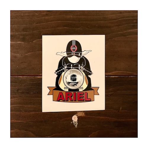 Ariel Sticker / Ariel Cafe Racer Pudding Basin Helmet Sticker #7