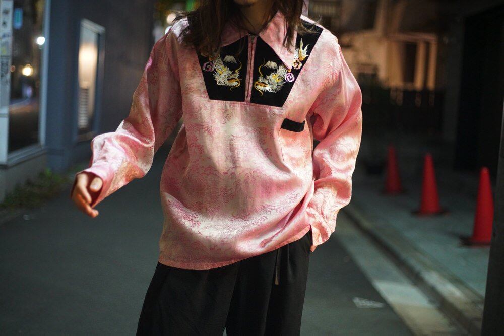 Vintage Souvenir Half Zip Pullover Shirt Ska Shirt [1950s