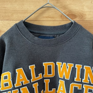 【JANSPORT】カレッジ Baldwin Wallace University ボールドウィンウォーレス大学 刺繍ロゴ スウェット トレーナー XS US古着