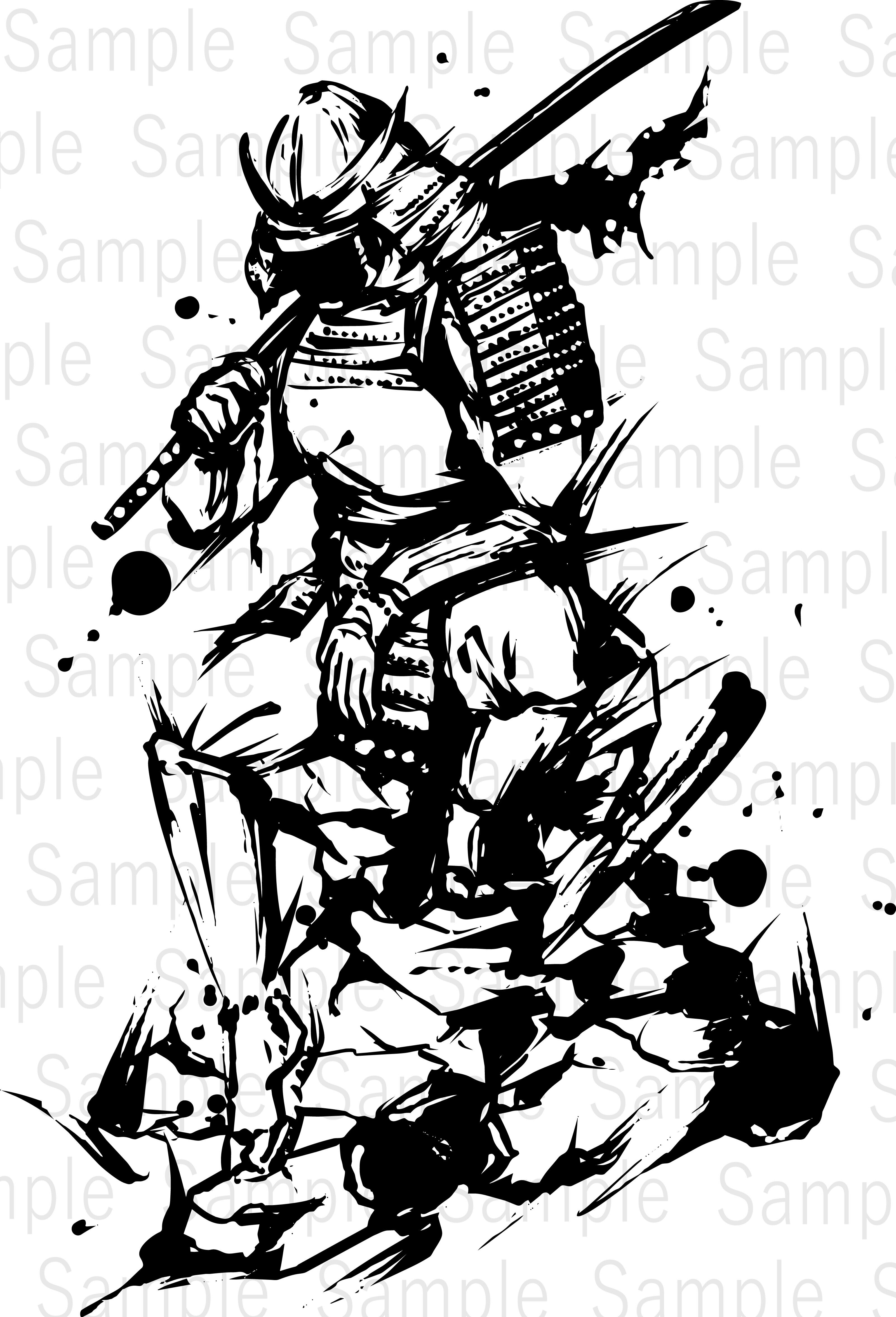 相撲の四股（Stomp of Strength） | デジタル墨絵処（Digital Sumi-e
