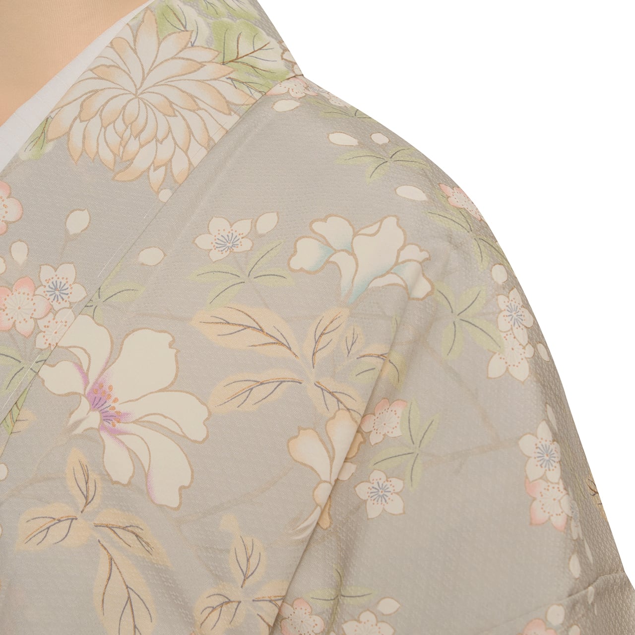 四季のお花の模様 小紋 単衣着物【未着用品】 | かわの屋