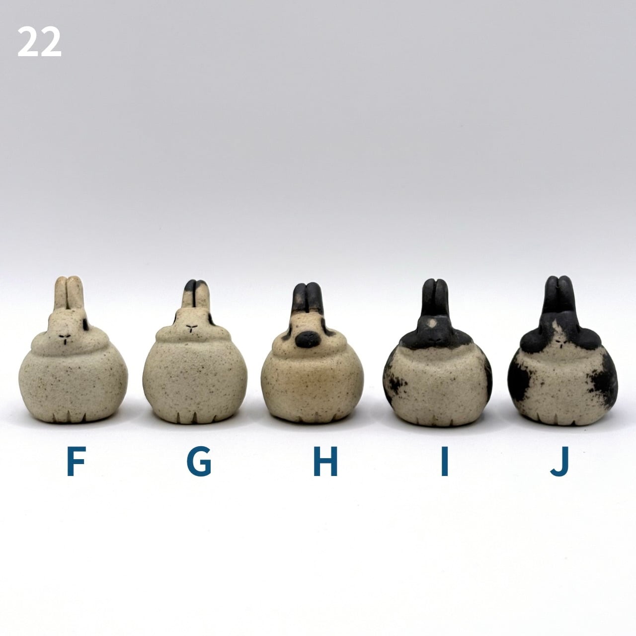 通常販売) らふうさ 手作り陶器のちいさなうさぎ | やきもの みちかけ