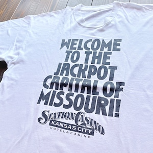 90s Station Casino Kansas City  print  T-Shirt
