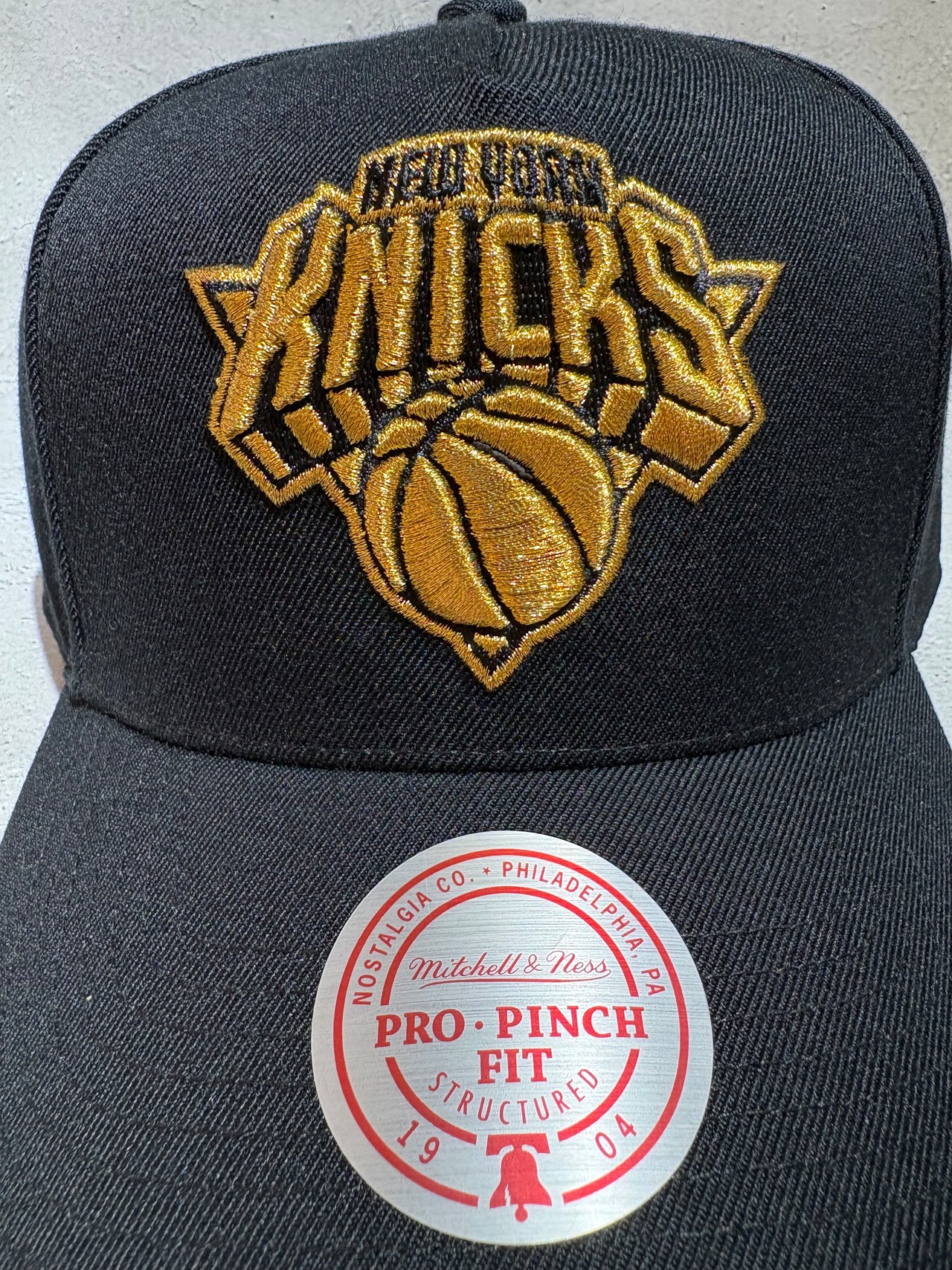 Mitchell＆Ness/ミッチェルアンドネス NBA ニューヨーク・ニックス キャップ ブラック