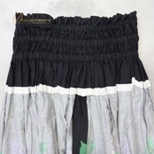 フラダンス 衣装 パウスカート ブラック系 ハイビスカス柄 モンステラ柄 シングル シンプル 華やか 鮮やか エレガント 黒 白 赤 紫 緑 ダンス衣装 ハワイアンダンス レディース ハワイアン アロハ ハワイアンプリント フラ ダンス レッスン 練習